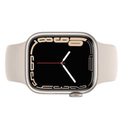 Apple Watch (Series 7) 2021 GPS + Cellular 41 mm - Aluminium Silber - Sportarmband Polarstern