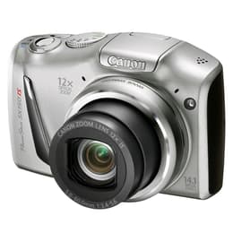 Kompakt Kamera PowerShot SX160 IS - Grau + Canon Zoom Lens 12X IS 28–336mm f/3.4-5.6 f/3.4-5.6