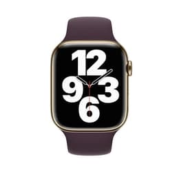Apple Watch (Series 7) 2021 GPS + Cellular 41 mm - Rostfreier Stahl Gold - Sportarmband