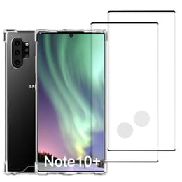 Hülle Galaxy Note10+/Galaxy Note10+ 5G und 2 schutzfolien - Recycelter Kunststoff - Transparent