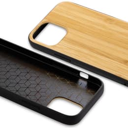 Hülle iPhone 12 Mini und schutzfolie - Holz - Braun