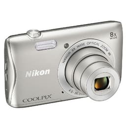 Kompakt Kamera S3700 - Silber + Nikon Nikon Nikkor Wide Optical Zoom VR f/3.7-6.6