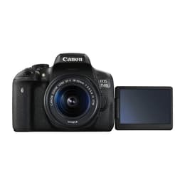 Spiegelreflexkamera Canon EOS 750D Schwarz Objektiv Canon EF-S 18-55mm f/3.5-5.6 IS STM