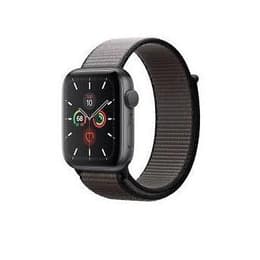 Apple Watch (Series 5) 2019 GPS 44 mm - Aluminium Space Grau - Sportarmband Grau