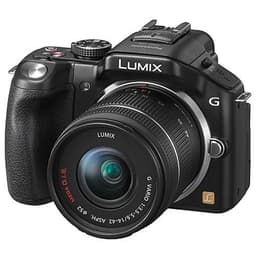 Hybrid-Kamera Lumix DMC-G5 - Schwarz + Panasonic Lumix G Vario Mega O.I.S 14-42mm f/3.5-5.6 f/3.5-5.6