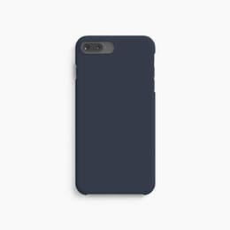 Hülle iPhone 8 Plus - Natürliches Material - Blau
