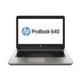 HP ProBook 640 G1 14" Core i3 2.4 GHz - SSD 128 GB - 4GB QWERTY - Portugiesisch