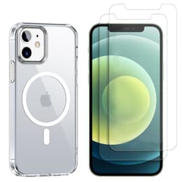 Hülle iPhone 12 Mini und 2 schutzfolien - TPU - Transparent
