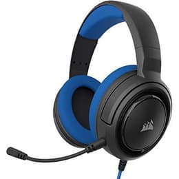 Corsair HS35 Kopfhörer gaming verdrahtet mit Mikrofon - Schwarz/Blau