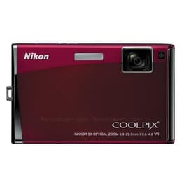 Kompakt Kamera CoolPix S60 - Rot + Nikon Nikkor Optical Zoom 33-165 mm f/3.8-4.8 f/3.8-4.8