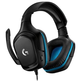 Logitech G432 Kopfhörer gaming verdrahtet mit Mikrofon - Schwarz/Blau