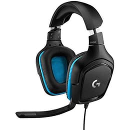 Logitech G432 Kopfhörer gaming mit kabel mit Mikrofon - Schwarz/Blau