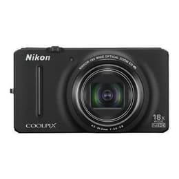 Kompakt Kamera Coolpix S9200 - Schwarz + Nikon Nikkor Wide Optical Zoom ED VR 25-450 mm f/3.5-5.9 f/3.5-5.9