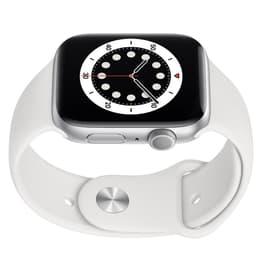 Apple Watch Series 6 (2020) GPS 44 mm - Aluminium Silber - Sportarmband Weiß