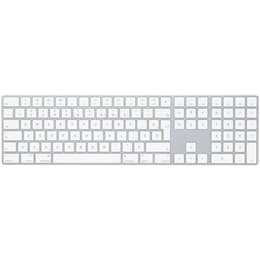 Magic Keyboard (2017) mit Ziffernblock Wireless - Weiß - AZERTY - Französisch (Kanada)