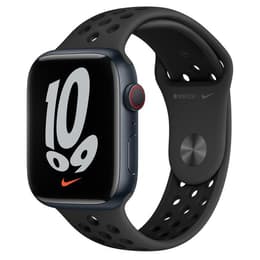 Apple Watch (Series 7) 2021 GPS + Cellular 45 mm - Aluminium - Schwarz