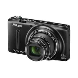 Kompaktkamera - Nikon Coolpix S9500 - Schwarz