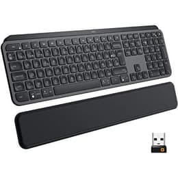 Logitech Tastatur AZERTY Französisch Wireless mit Hintergrundbeleuchtung MX Keys Plus
