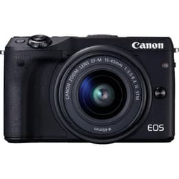 Hybrid-Kamera Canon EOS M3 Schwarz + IS STM-Objektiv Canon EF-M 15-45 mm f/3.5-5.6