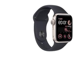 Apple Watch Series SE 2 (2022) GPS 44 mm - Aluminium Polarstern - Sportarmband Schwarz