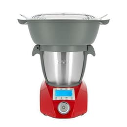 Multifunktions-Küchenmaschine Compact Cook Elite CF1602 2L - Rot/Grau
