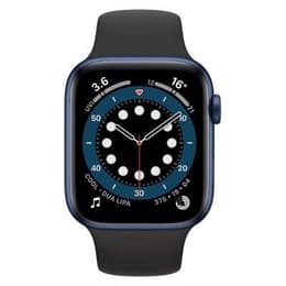 Apple Watch Series 6 (2020) GPS 44 mm - Aluminium Blau - Sportarmband Schwarz