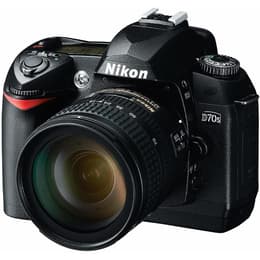 Reflex - Nikon D70S + Objektiv 18-70 mm - Schwarz