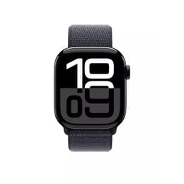Apple Watch Series 10 (2024) GPS + Cellular 46 mm - Aluminium Diamantschwarz - Sport loop Blau