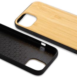 Hülle iPhone 13 und schutzfolie - Holz - Braun