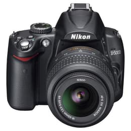 Spiegelreflexkamera D5000 - Schwarz + Nikon Nikon Nikkor AF-S DX VR 18-55 mm f/3.5-5.6 + Nikon Nikkor AF-S VR DX 55-200 mm f/4-5.6G ED f/3.5-5.6 + f/4-5.6G ED