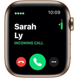Apple Watch Series 6 (2020) - (Band nicht enthalten) - GPS + Cellular 44 mm - Gold Rostfreier Stahl