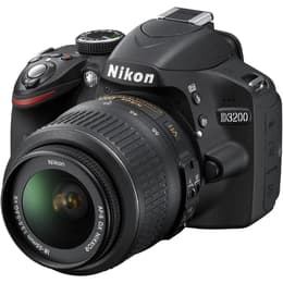 Spiegelreflexkamera - Nikon D3200 Schwarz + Objektivö Nikon AF-S DX Nikkor 18-55mm f/3.5-5.6 VR II