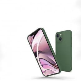 Hülle iPhone 13 mini und 2 schutzfolien - Silikon - Grün