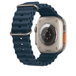 Apple Watch (Ultra) 2023 GPS 49 mm - Titan Grau - Ocean Armband Blau