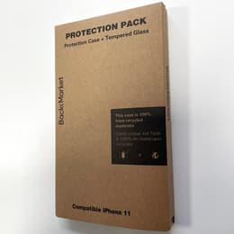 Back Market Hülle iPhone 11 und schutzfolie - Recycelter Kunststoff - Schwarz