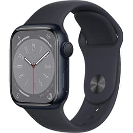 Apple Watch (Series 8) 2020 GPS 41 mm - Aluminium Mitternacht - Sportarmband Midnight