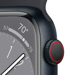 Apple Watch (Series 8) 2020 GPS 41 mm - Aluminium Mitternacht - Sportarmband Midnight