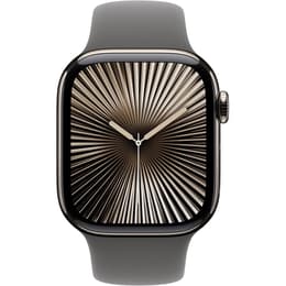 Apple Watch Series 10 (2024) GPS + Cellular 46 mm - Titan - Sportarmband Grau