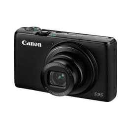 Kompakt Kamera PowerShot S95 - Schwarz + Canon Canon Zoom Lens 3.8 x IS 28–105mm f/2.0-4.9 f/2.0-4.9