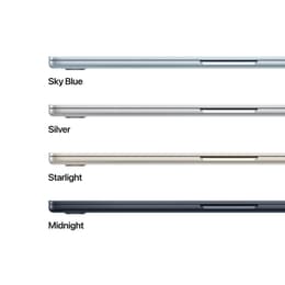 MacBook Air 15" (2025) - Apple M4 mit 10‑Core CPU und 10-core GPU - 16GB RAM - SSD 512GB - Standard-Display - AZERTY - Französisch