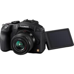 Hybrid-Kamera Lumix DMC-G6 - Schwarz + Panasonic Lumix G Vario 14-42mm f/3.5 -5.6 ASPH OIS + Lumix G Vario 45-150mm f/4.0-5.6 ASPH Mega O.I.S + Lumix G 25mm f/1.7 ASPH f/3.5-5.6 + f/4-5.6 + f/1.7