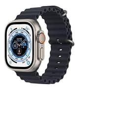 Apple Watch (Ultra) 2022 GPS + Cellular 49 mm - Titan Grau - Sportarmband Blau