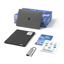 Set MacBook Air 13" (2020) + Schutzhülle und UGREEN USB-C-/HDMI-Hub - Apple M1 mit 8‑Core CPU und 7-core GPU - 8GB RAM - SSD 256GB - AZERTY - Französisch