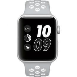 Apple Watch (Series 2) 42 mm - Aluminium Silber - Sportarmband Weiß