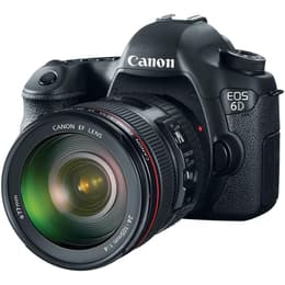 Spiegelreflexkamera EOS 6D - Schwarz + Canon Canon EF 24-105 mm f/4L IS II USM f/4L IS II USM