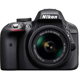 Reflex - Nikon D3300 Schwarz Objektiv Nikon AF-P DX Nikkor 18-55mm f/3.5-5.6G VR