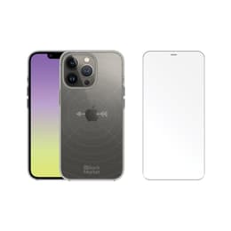 Back Market Hülle iPhone 13 Pro Max und schutzfolie - GRS 4.0 Recycelter Kunststoff - Transparent