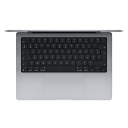 MacBook Pro 14" (2021) - Apple M1 Pro mit 10‑Core CPU und 14-core GPU - 16GB RAM - SSD 512GB - Standard-Display - QWERTY - Englisch