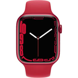 Apple Watch (Series 7) 2021 GPS 45 mm - Aluminium Rot - Sportarmband Rot
