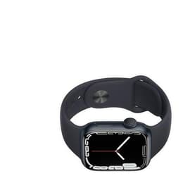 Apple Watch (Series 7) 2021 GPS 45 mm - Aluminium Blau - Sportarmband Schwarz